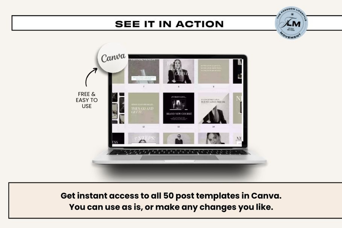 Engagement Post - Noir Luxe, a Templates & Theme by Freedom Business Shop (Photo 2 of 11)