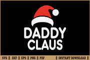 Daddy Claus T-Shirt SVG Design, a Seasonal Illustration by Handy Arts Studio (Thumbnail 1 of 3)