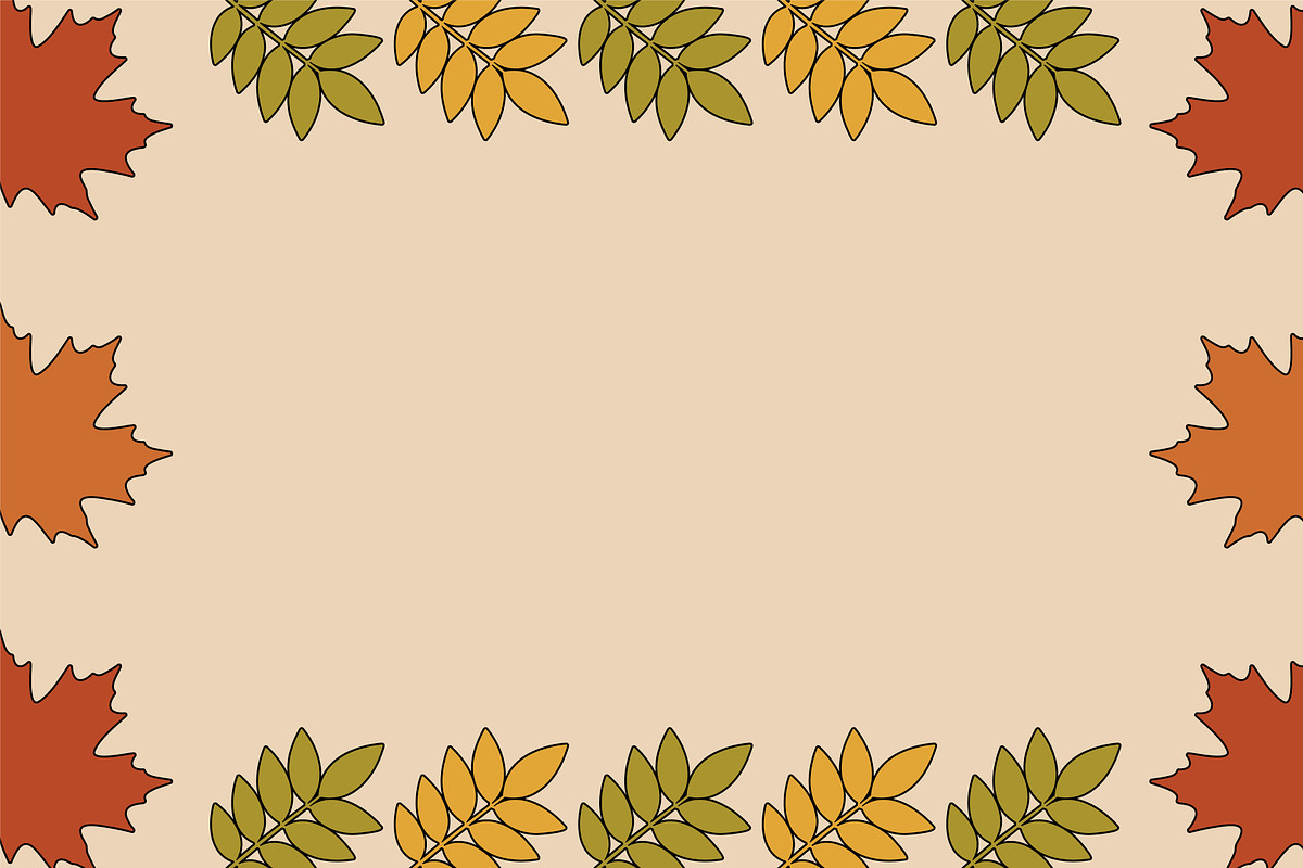Autumn Leaves Botanical Background, a Background Graphic by Gfx Expert Team (Photo 2 of 3)