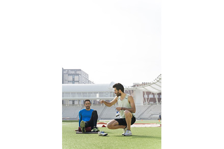 Athletes Stretching in Athletic, a Person Photo by nunezimage
