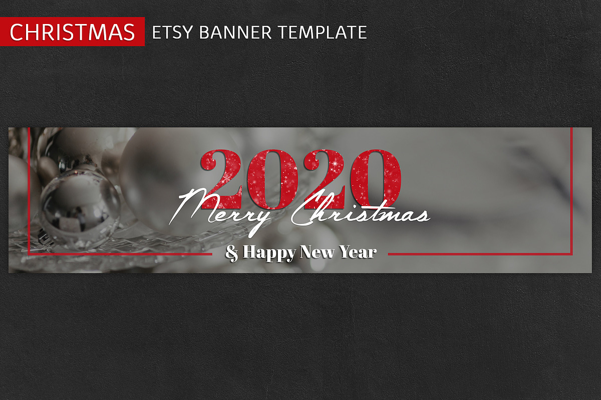 ETSY Christmas Banner Template, a Templates & Theme by illycreative (Photo 9 of 16)