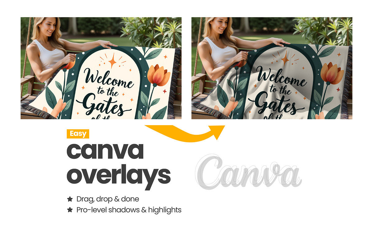 Woven Blanket Mockup, an Apparel Mockup by Mockups Studio (Photo 7 of 9)