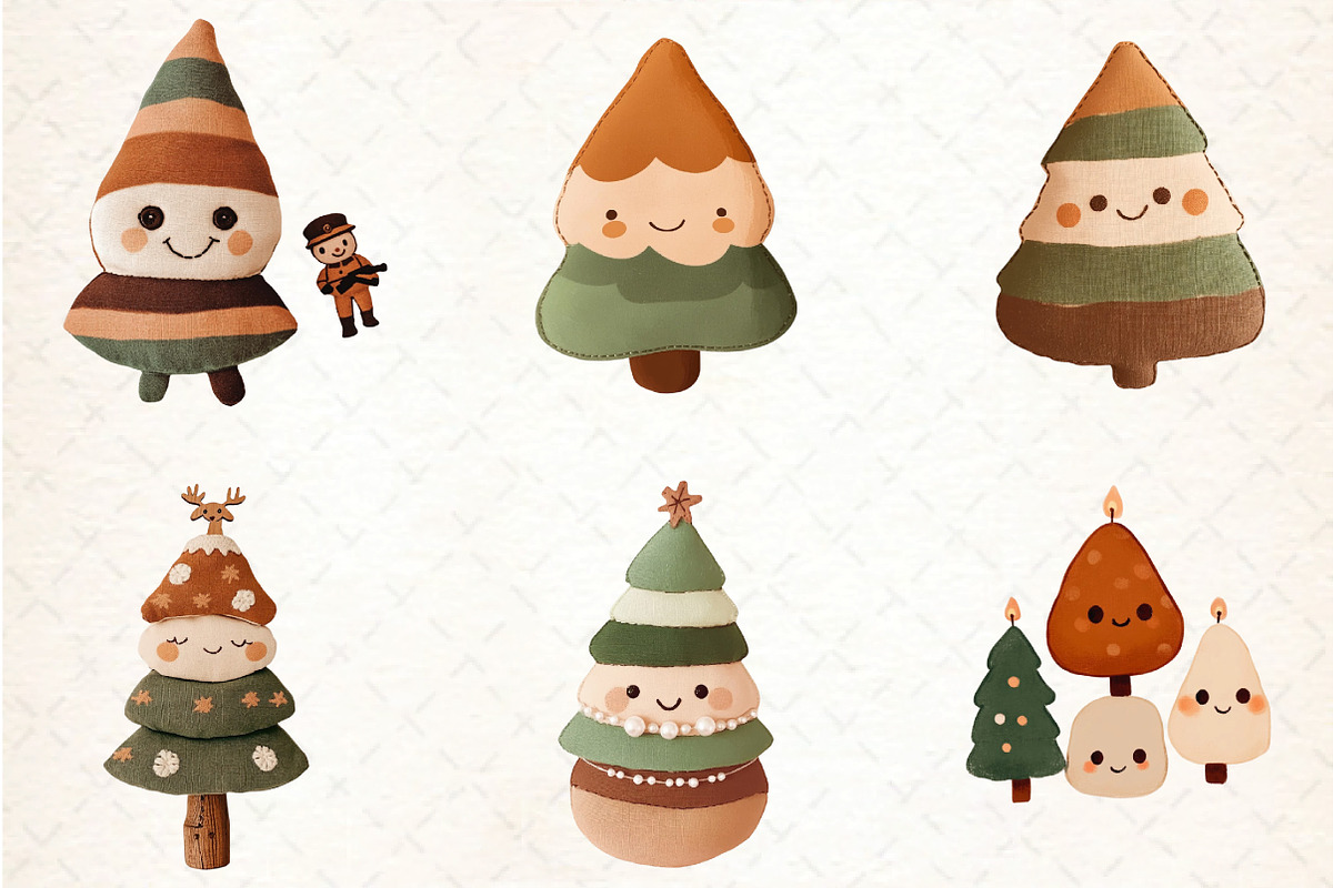 Cozy Christmas Hand-drawn Tree, an Illustration by DreamCafeArt (Photo 4 of 8)