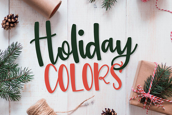 Holiday Colors - Script & Print Duo preview 8