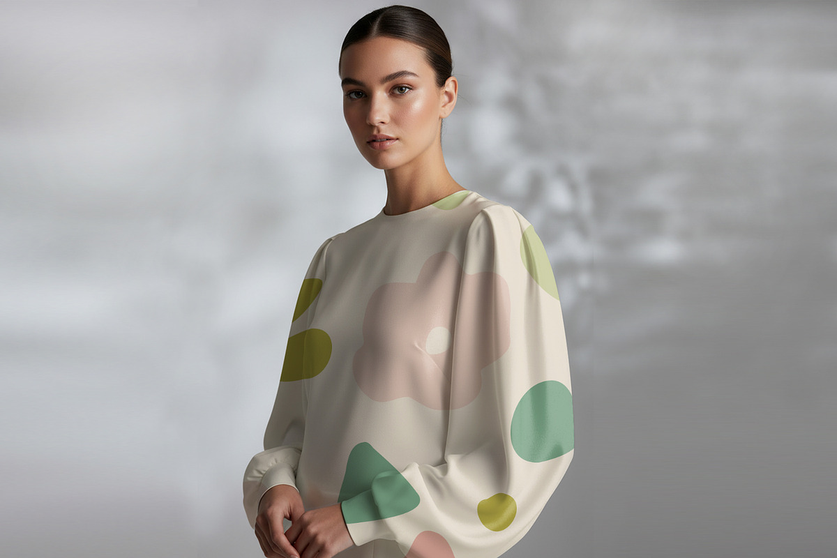 Abstract Pastel Floral Print, a Wallpaper Graphic by MalyskaStudio (Photo 5 of 8)