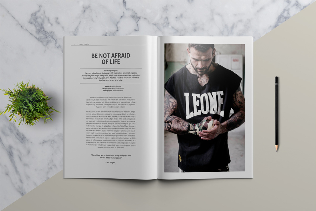 KELENS - Clean Magazine Template, a Magazine Template by Indotitas (Photo 3 of 9)