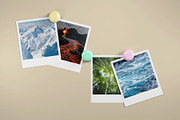 Polaroid Collage Mockup, an Advertising Mockup by SLAB! Design (Thumbnail 3 of 6)