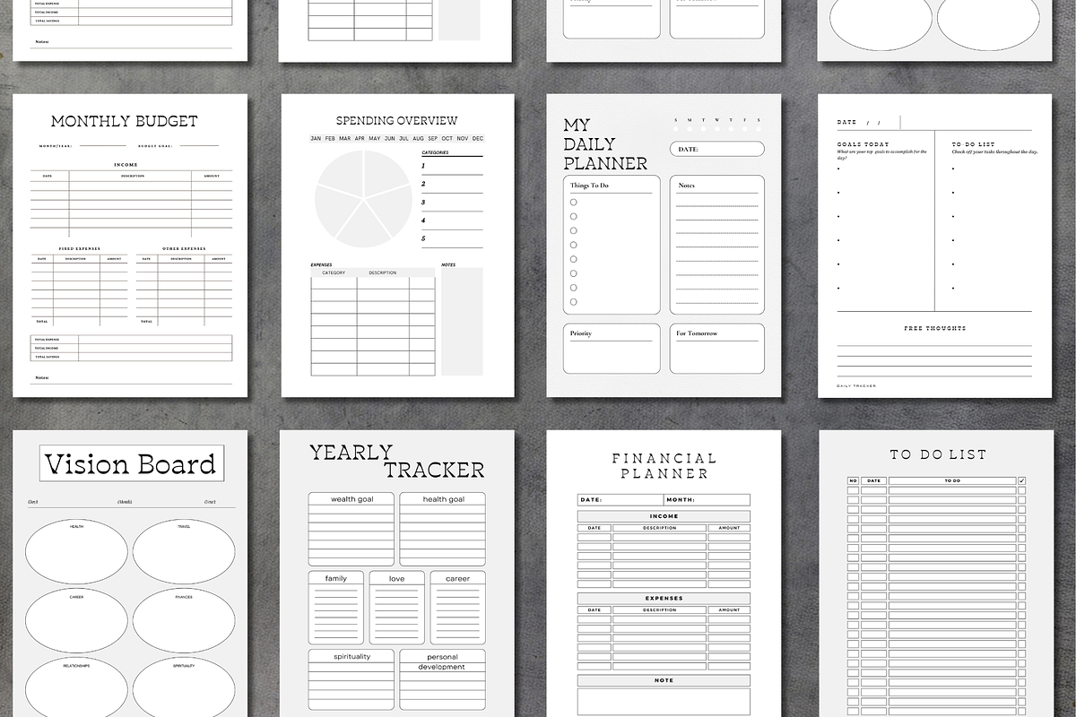 Canva Daily Planner Template Bundle, a Stationery Template by WynterLife Studio (Photo 5 of 6)
