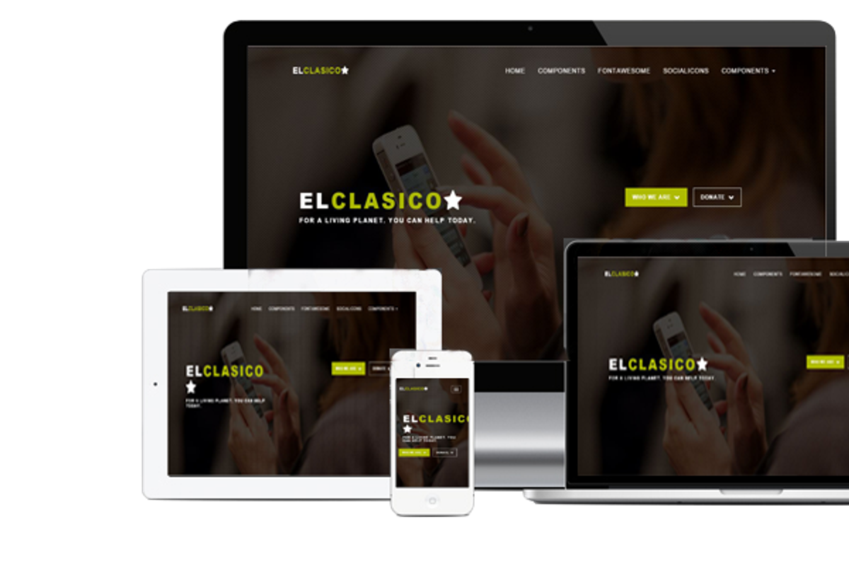 El Clasico- Multipurpose template, a Bootstrap Template by uExel Web Design Shop (Photo 1 of 3)