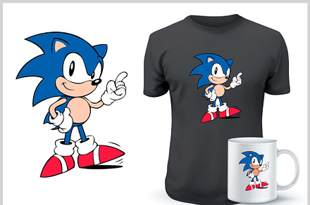 Sonic the Hedgehog vector, an Object Illustration by Car Wrap design