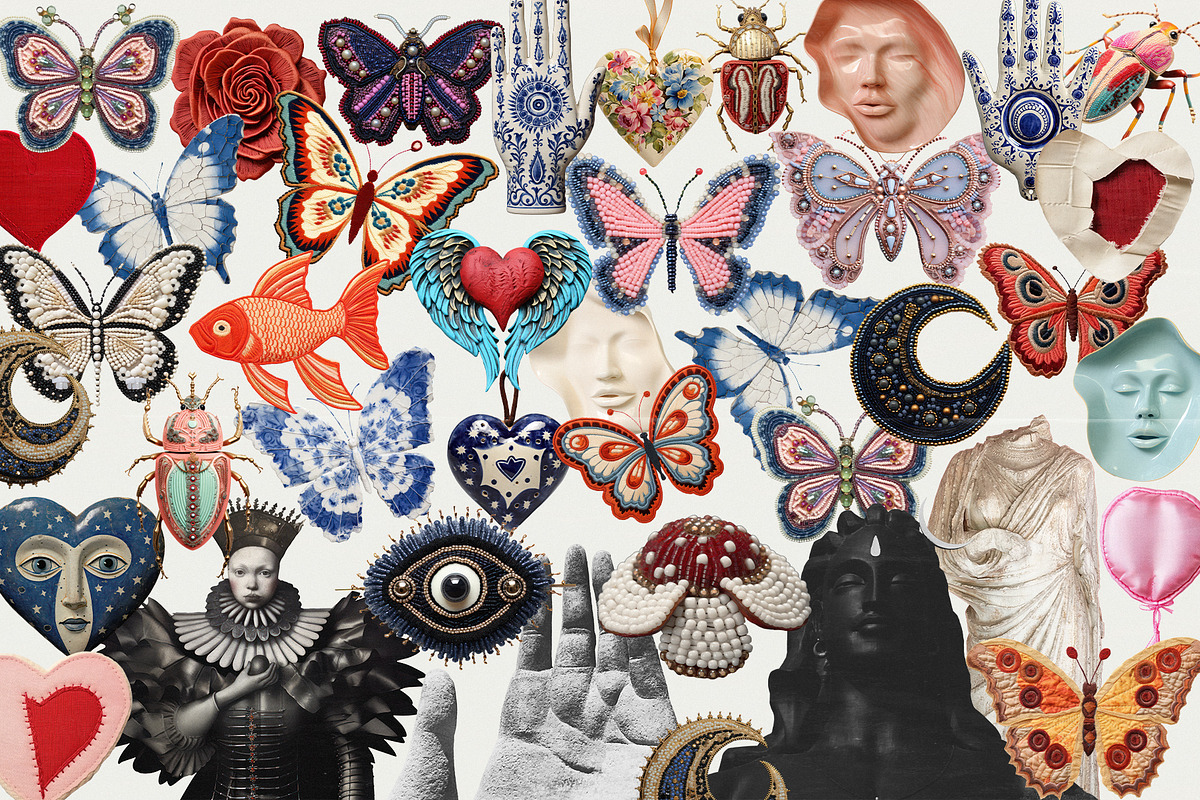 Cryptic. Mixed Media Collage