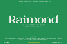 Raimond - Serif font family