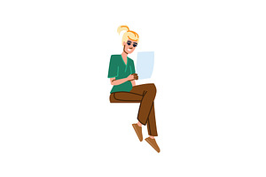 Smiling nurse reading medical record, a Healthcare Illustration by pikepicture