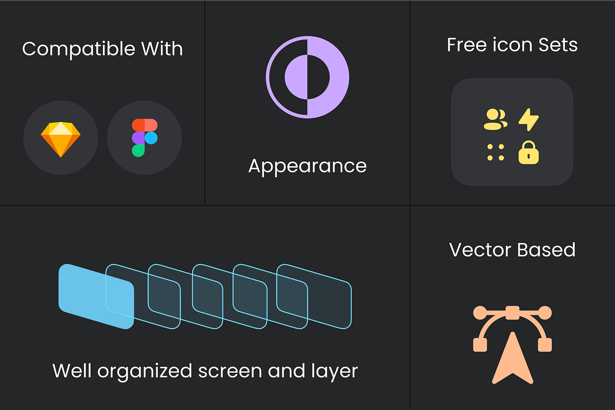 Vault app UI Kit, an App Template by Trung (Photo 3 of 8)