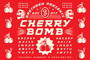 Cherry Bomb Display Font, a Font by Brethrendesignco (Thumbnail 1 of 4)