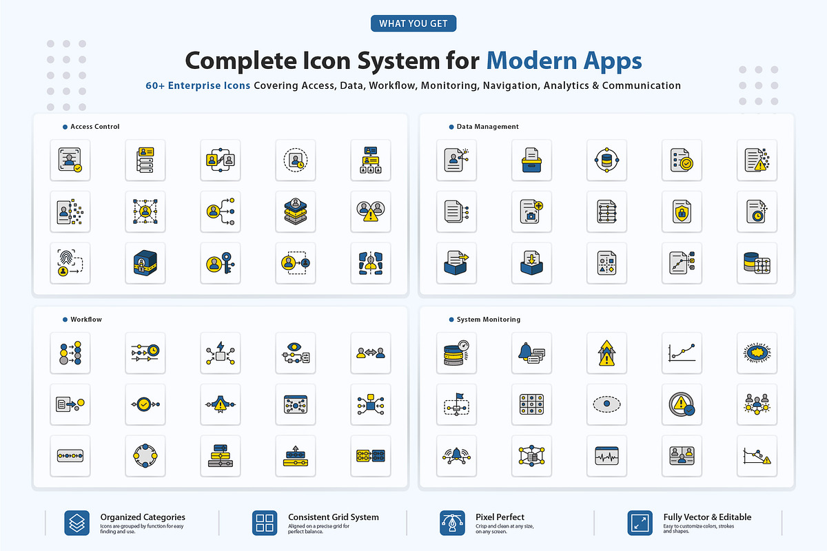 Workforce Operations Icons, an Outline Icon by vexper (Photo 2 of 10)