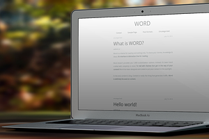 Word-Simple & Minimal Blogging Theme