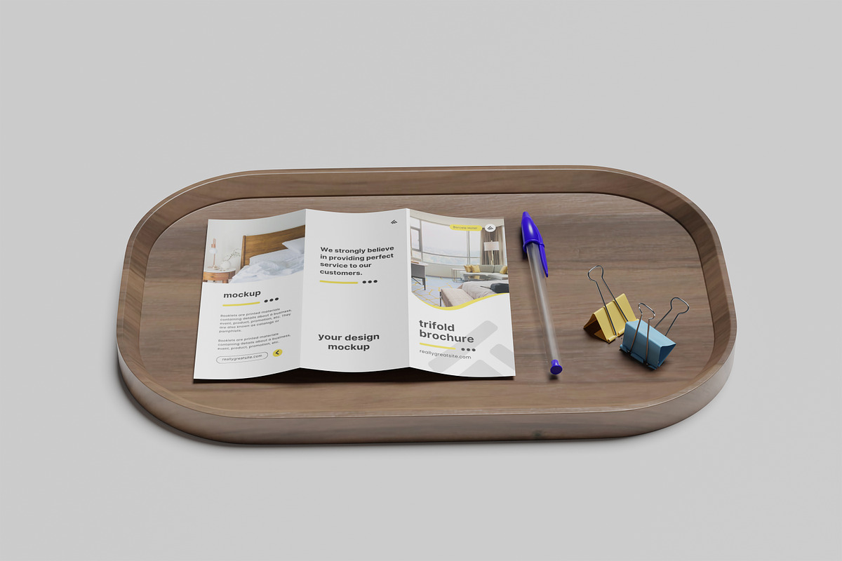 trifold brochure, a Brochure Template by kebunmockup (Photo 3 of 5)