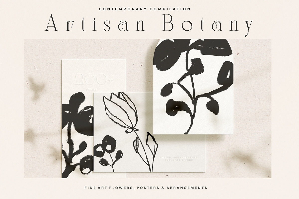 Artistic Abstract Floral Line Art, an Illustration by Laras Wonderland (Photo 1 of 9)