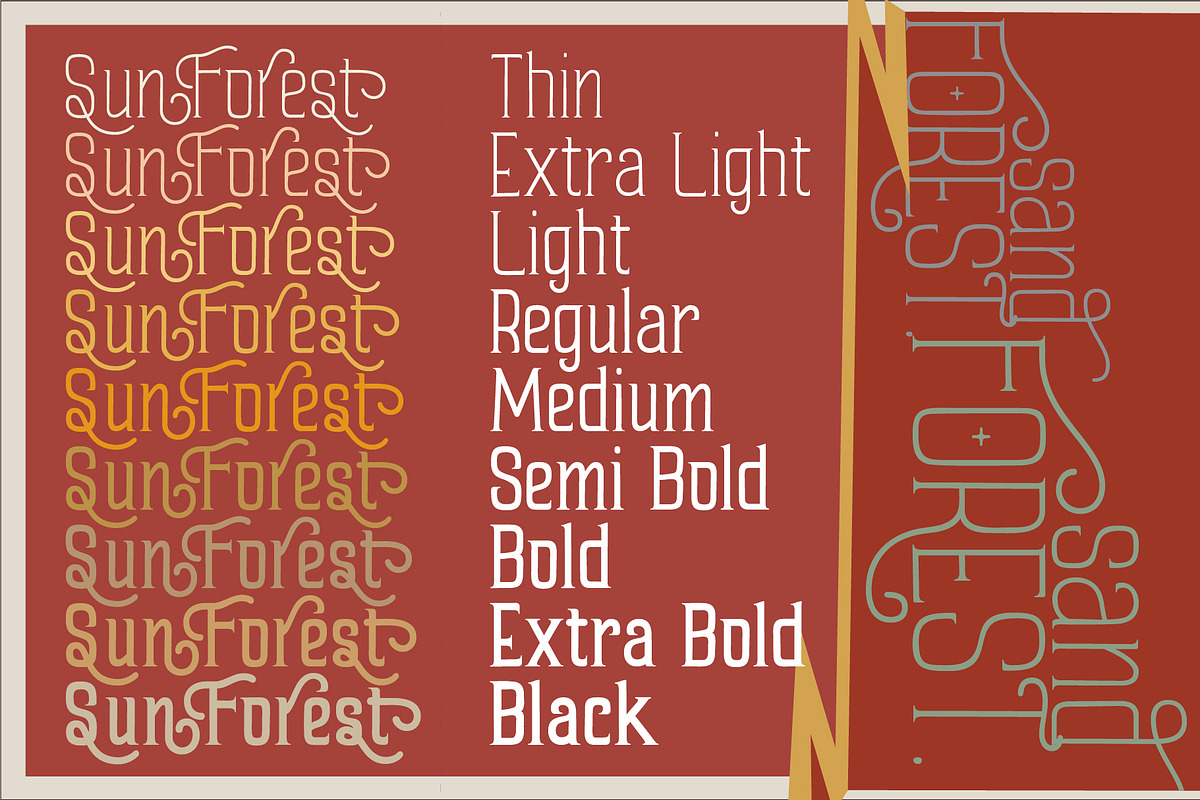 Sand Forest - Retro Display Font, a Sans Serif Font by AuthenType (Photo 15 of 15)