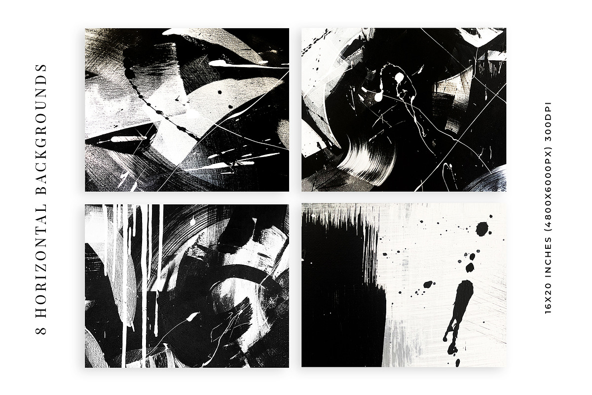 Monochrome Abstract Backgrounds, a Texture Graphic by Carla Fern Designs (Photo 6 of 12)