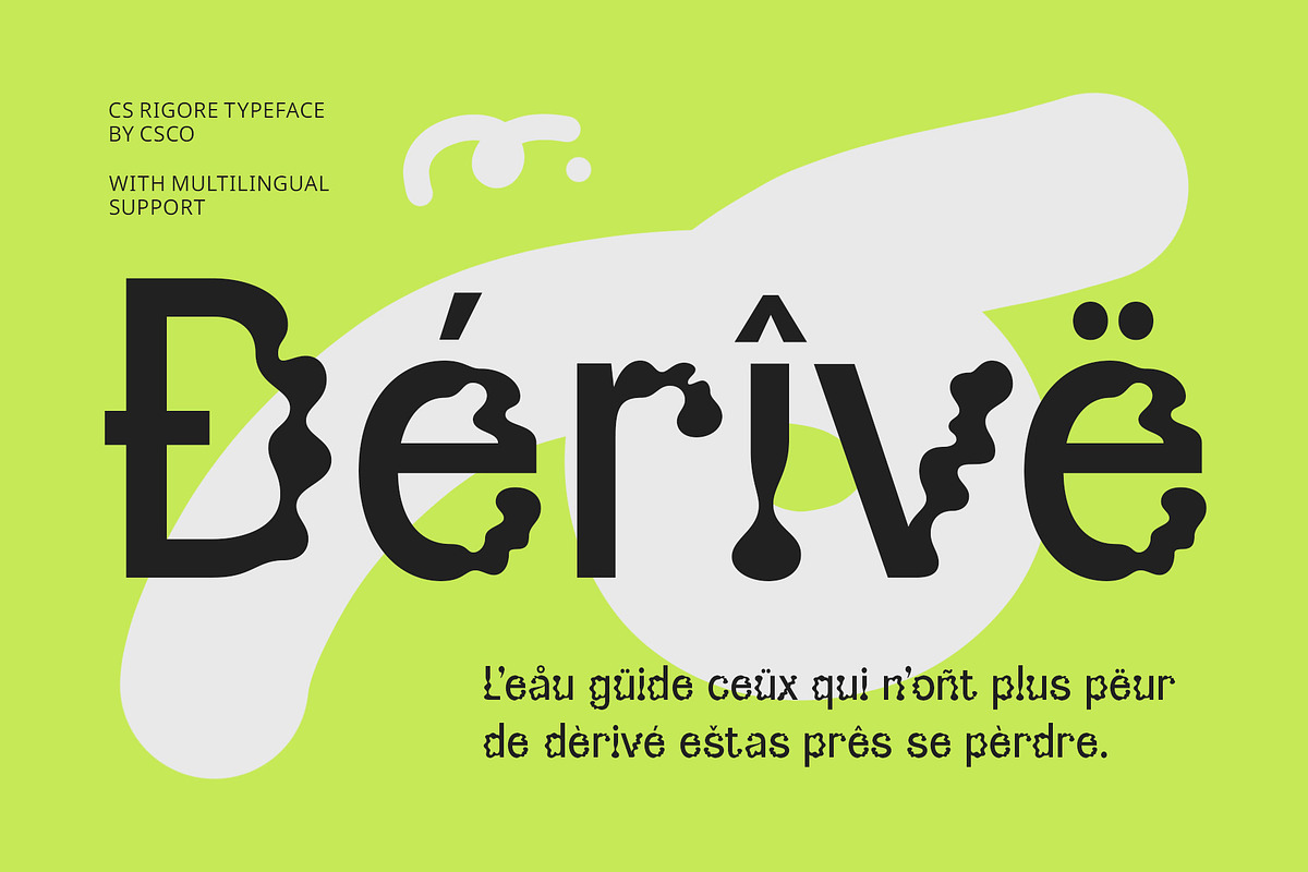 CS Rigore – Trippy Font, a Sans Serif Font by Craft Supply Co. (Photo 5 of 8)