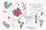 Winter seamless patterns, a Pattern Graphic by Vasmila (Thumbnail 3 of 7)
