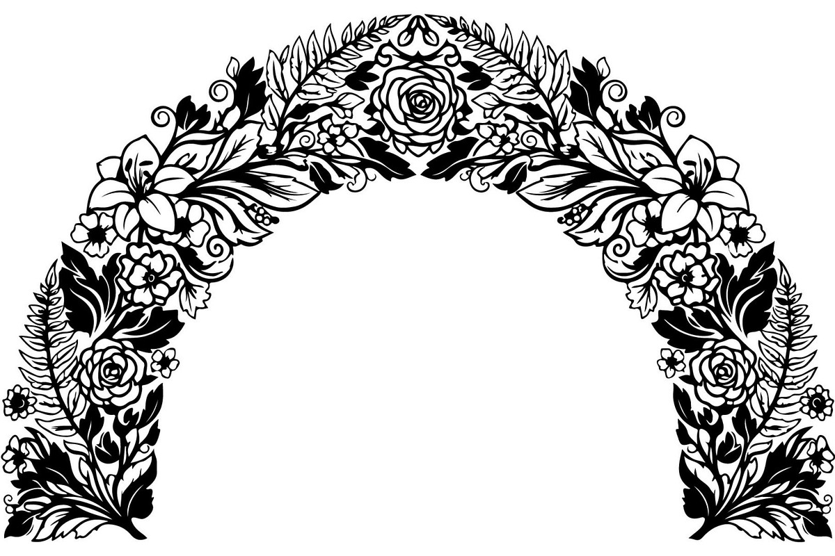 Vintage Ornamental Arch Frame Vector, a Decorative Illustration by Designer_Momina (Photo 17 of 21)