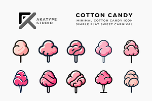 Cotton Candy Icon Vector, an Icon by Akatype Studio