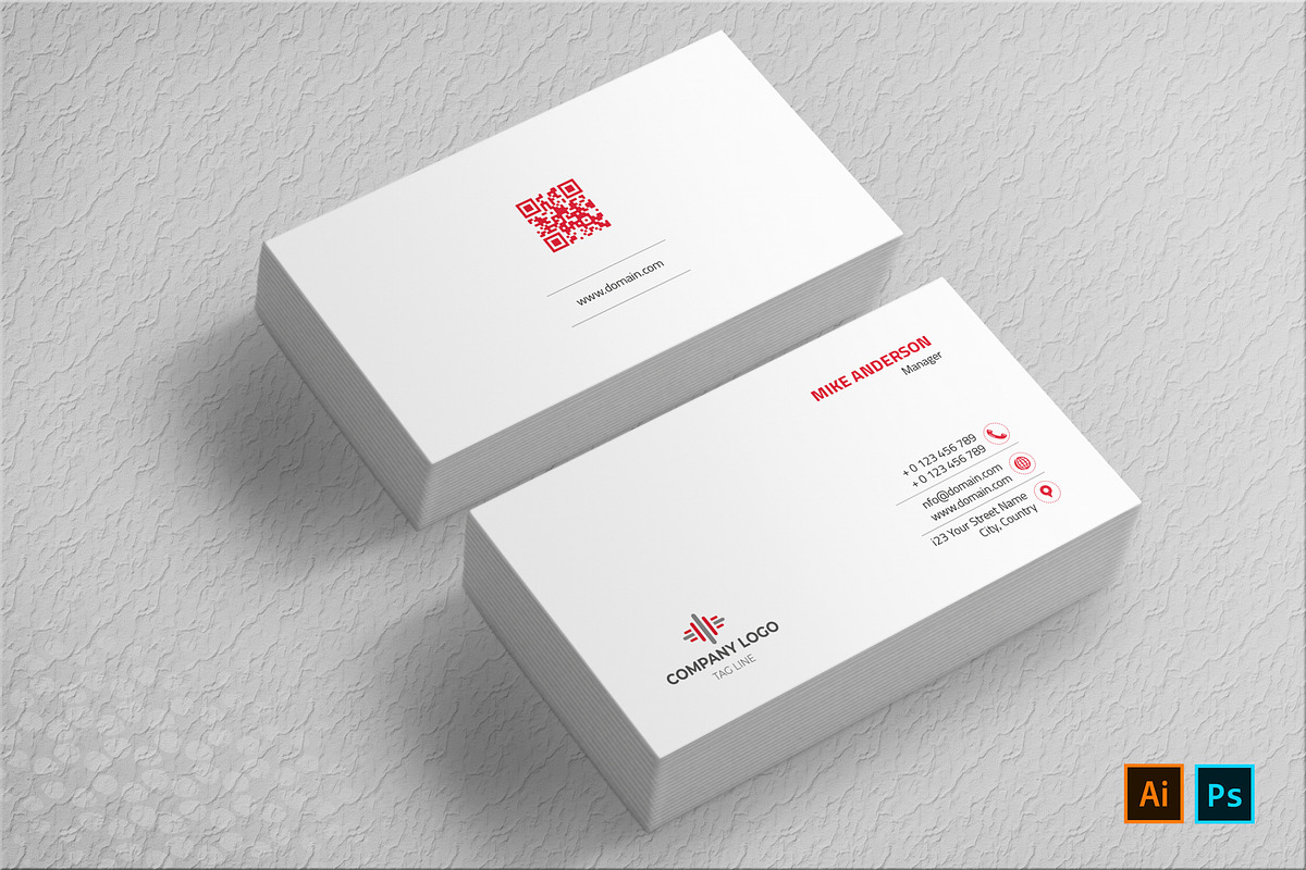 Minimal Business Card, a Business Card Template by designSultan (Photo 1 of 3)