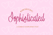 SOPHISTICATED Brush Cursive Font, a Handwritten Font by Blush Font Co. (Thumbnail 1 of 3)