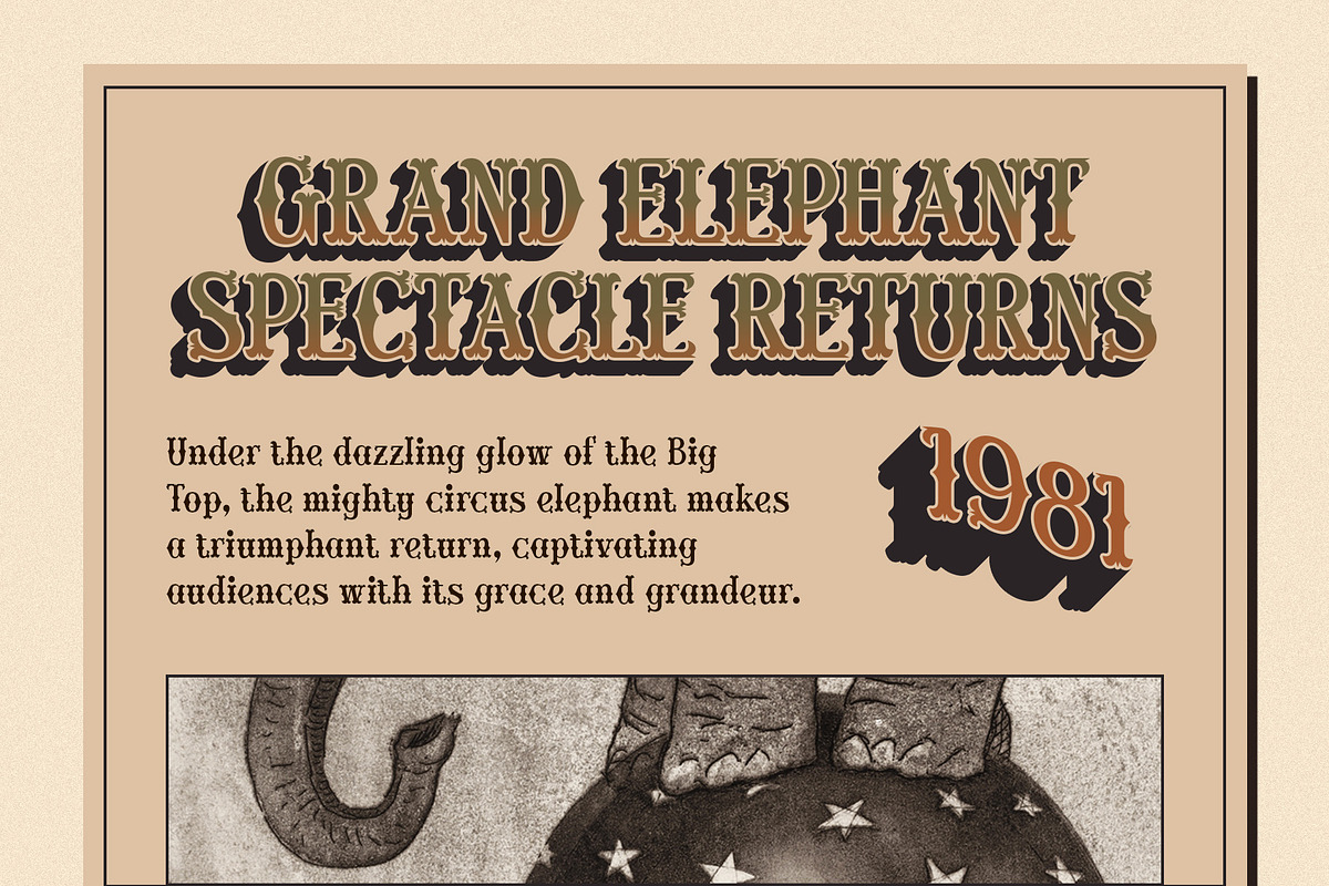 CS Revenant – Tuscan Font, a Sans Serif Font by Craft Supply Co. (Photo 4 of 8)
