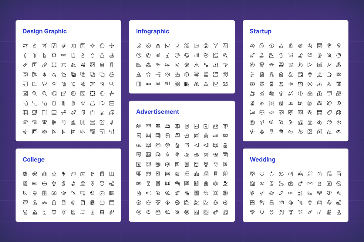 Iconia Pro — 32,000+ Icon in 6 Style, an Icon by Kawalan Studio (Photo 10 of 13)