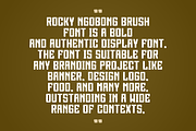 Rocky Ngobong Brush, a Handwritten Font by QR Design Studio (Thumbnail 5 of 7)