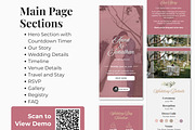 Blush Pink Wedding Website, a Landing Page Template by Everyday Perfection (Thumbnail 2 of 10)