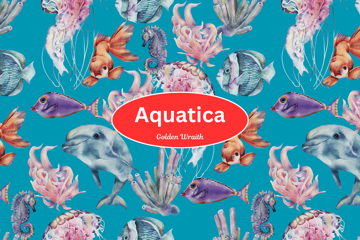 Aquatica Underwater Art Collection, an Animal Illustration by Golden Wraith (Photo 3 of 4)