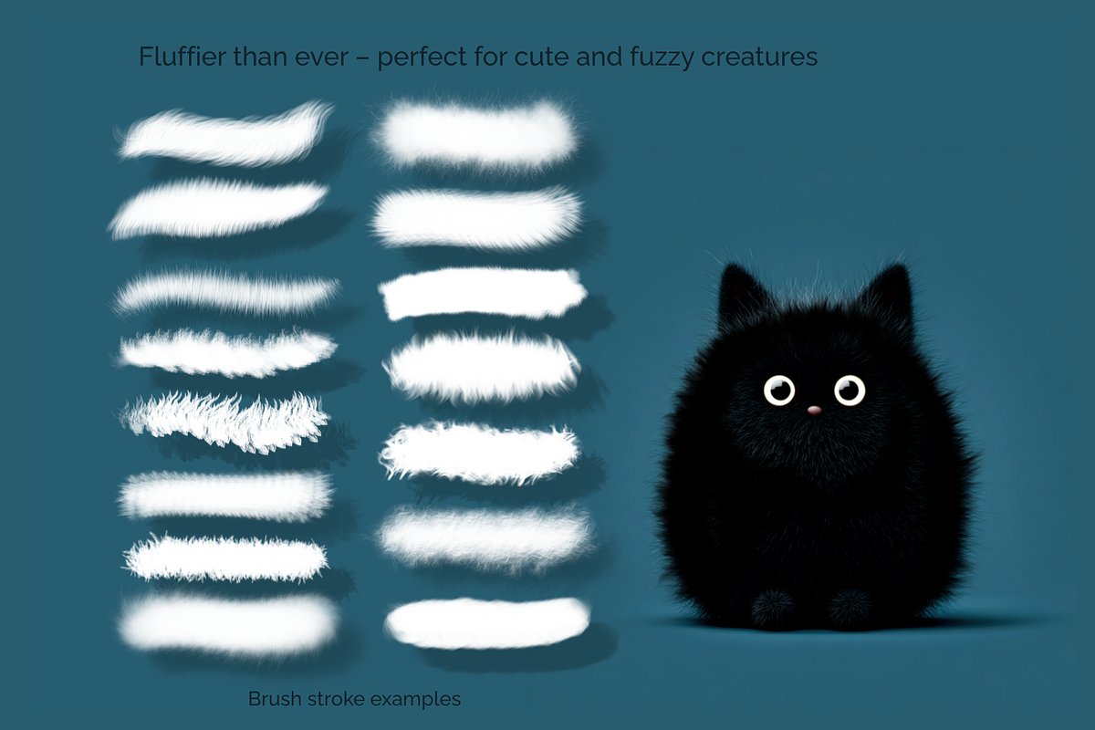 Procreate Fur Brushes, a Brushes & More by HopeArtIllustration (Photo 3 of 4)
