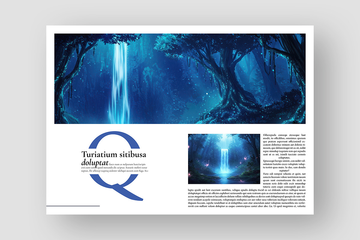 Enchanted Forest Magazine Template preview 4