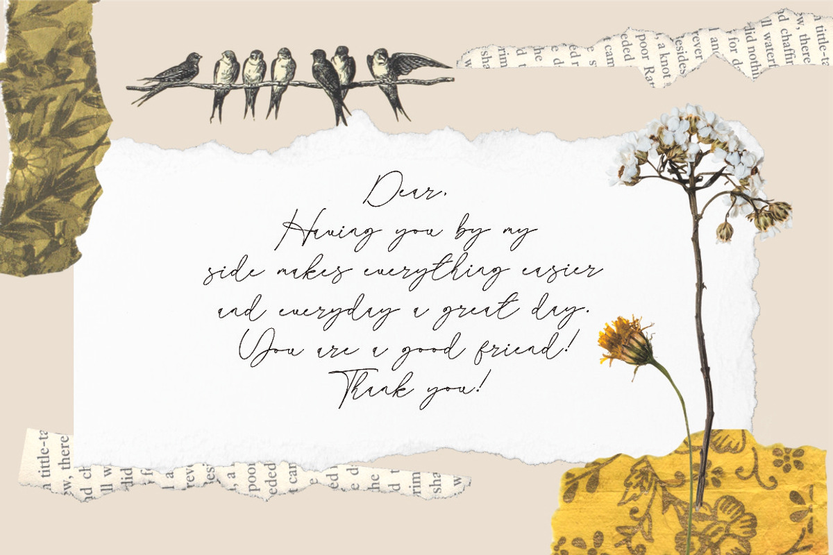 Ranessa Script, a Script Font by JNJ Studio (Photo 6 of 10)