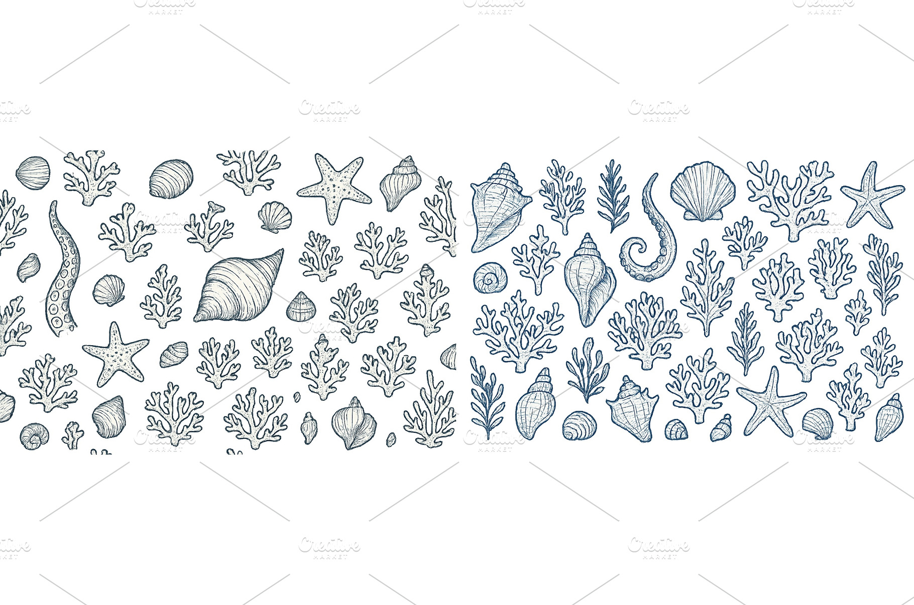 Ocean-inspired hand-drawn design, an Animal Photo by ZinetroN