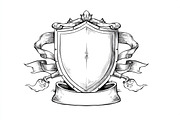 Hand-Drawn Heraldic Shield and Ribbo, an Object Graphic by BIPLOB EXPERT (Thumbnail 8 of 8)
