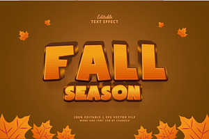Text Effect Fall Season, a Layer Style Add-On by Navy Graphic