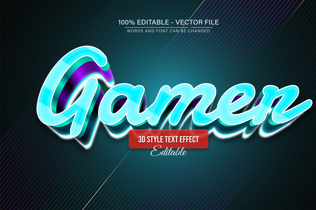 3D Text Effects Collection Vol 30, a Graphic by Aglonemadesign (Photo 6 of 9)