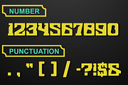 Digital Threat Robotic Display Font, a Sans Serif Font by IHDSTD (Thumbnail 6 of 6)
