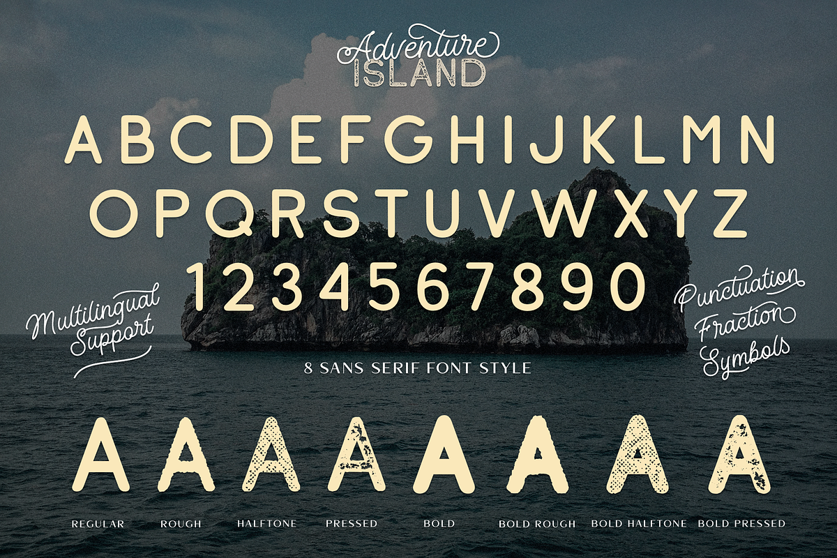 Adventure Island, a Script Font by Larin Type Co. (Photo 15 of 15)