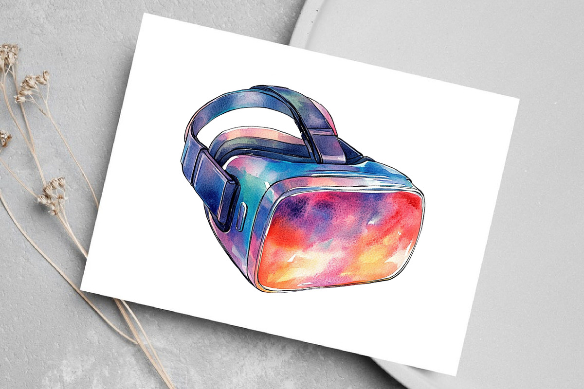 Watercolor Gadgets Clipart Bundle, an Illustration by Canvas Craft (Photo 6 of 7)