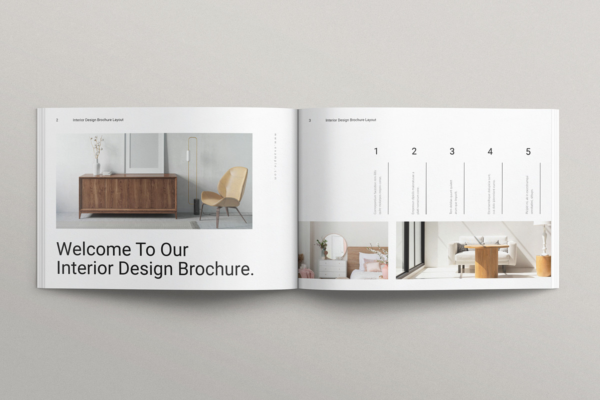 Digital Interior Design Landscape, a Brochure Template by TemplatesForest