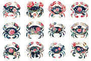 Preppy Summer Crab PNG Clipart, a Seasonal Illustration by Dream Creation (Thumbnail 3 of 8)