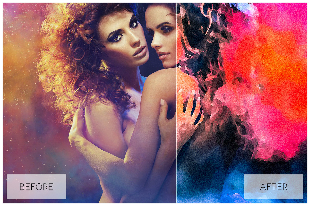 Lovely Watercolor Effect Actions PS, an Action Add-On by ShutterPro (Photo 58 of 71)