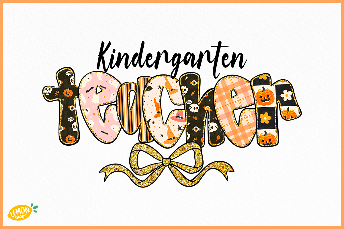 Halloween Teacher PNG Sublimation, a Seasonal Illustration by LemonDesign (Photo 4 of 7)